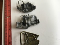 3 Vintage Belt Buckles – Snow Machine, Bull Dozer, Sail Boat – Unused