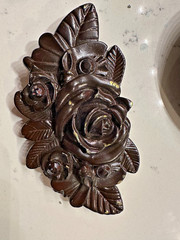 LOT OF 6 Washed Up Hollywood 1.75&Prime; Lion Fleur Heraldic WUH Belt Buckle, unused!