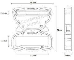AustriAlpin 25mm Male + Female Adjustable Black Cobra Buckle XL – FY25KVV