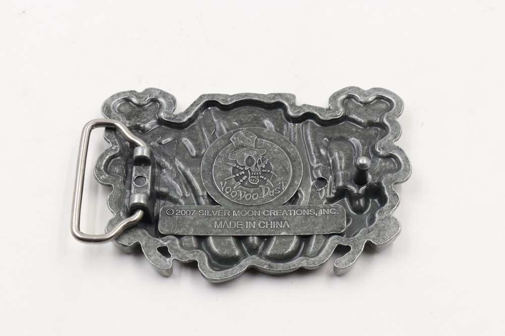 Lucky Triple 777 Horseshoe Four Leaf Clover Casino Gambling Enamel Belt Buckle