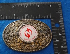 Newton Manufacturing Co Newton Iowa Belt Buckle, Complete & Functional