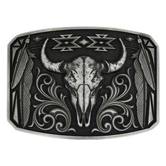 Montana Silversmiths Men&rsquo;s Legend & Pride Black Attitude Buckle A1037S