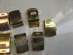 11 Uniform Belt Buckles some New