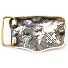 Medical brass belt buckle Caduceus, Handmade physician Medical Corps buckle
