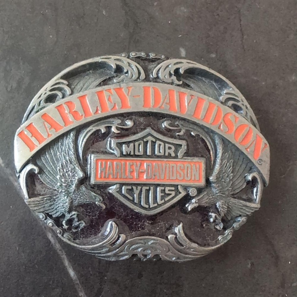 Harley-Davidson belt buckle only 1991 Harmony Design Siskeyyou N-68 Bald Eagle