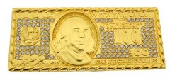 Money Belt Buckle $100 Bill American Dollar Sign Greenback bucks Benjamin Stash
