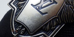 Louis Vuitton Pre-Owned Python Leather Crest Buckle