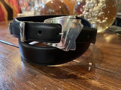 Pat Areias James Reid Dgn Sterling Silver Belt Buckle Set 36-38-1.3/8”-1✅nu