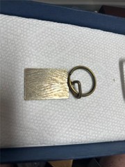 Vintage Henry Ford Detroit Brass Belt Buckle and Key Chain