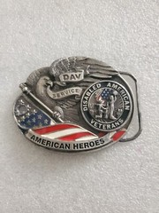 Vintage US The National Guard American Heroes Belt Buckle