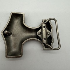 Thor&rsquo;s Hammer Belt Buckle Silver Tone Viking Metal