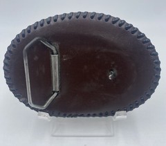 Vintage Military Soldiers Belt Buckle Leather Viet Nam Veterans Marines Army 60s