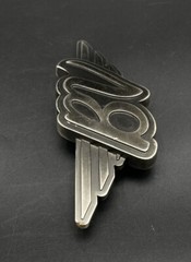 Bob Vokey BV Initials Wings Stealth Belt Buckle Rare Collectible Metal w/ Pouch