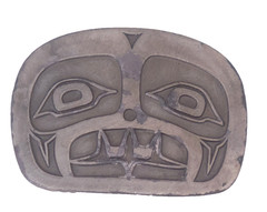 Vintage 80s Pacific Northwest Totem Art Beaver Belt Buckle