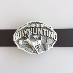 Antique Brushed Silver Western Deer Animal Belt Buckle also Stock in the US