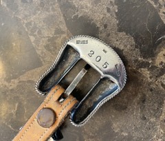 Hollands San Angelo .925 sterling 14k belt buckle set #205 ✅