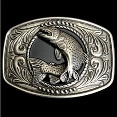 Fish Fishing Sport Trout Fishermen Fisherman Unisex Belt Buckles
