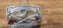 AMERICAN BY BIRTH SOUTHERN BY THE GRACE OF GOD Belt Buckle