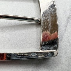 Silver Tone Simple Basic Belt Buckle