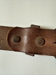 Vintage Masonic Shriner Belt & Buckle – Sword & Crescent Design – Leather Belt