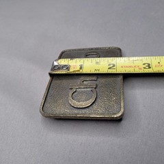 Chico Belt Buckle Mens One Size Antique Brass Tone Rectangular Western Cowboy CA