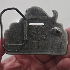 The Great American Buckle Company 5¢ Insert Coin Men&rsquo;s Belt Buckle Metal Silver…