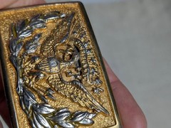 vintage 1970s belt buckle E PLURIBUS UNUM latin AMERICA united states USA brass