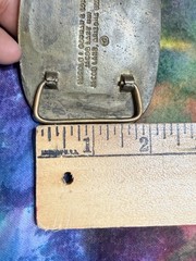 VTG Brass Belt Buckle Harold I. Bowman & Sons Horse Equestrian Western Cowboy