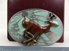 Pugs Gear Belt Buckle Deer Buck Japanese Sun Ray&rsquo;s Novelty Skater NWT