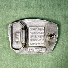 Campbell Nebraska Centennial Belt Buckle 1886–1986 Ltd Ed 200/500 Vintage
