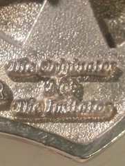DJ Turn Tables Spinning Belt Buckle Silver Star Originator Vintage Made in USA