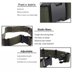 MEN Casual Military Tactical Army Adjustable Quick Release Belts Pants Waistband