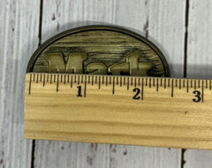 Oden Belt Buckle « Mark » Made in USA Brass Tone Small