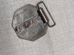 vintage 1970s belt buckle CB RADIO western TRUCKER semi-truck WESTERN cowboy