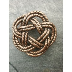 Knot Belt Buckle, Celtic Gordian Knot Buckle, Antique Copper Rope Design Buckle