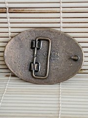 Vintage LARRY Belt Buckle By Oden – Made In USA – 2-3/4”x 2”