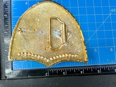 Running Galloping Horse Shield with Sparkling Rhinestones Reflective Belt Buckle