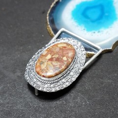 Belt Buckle For Men Handcrafted Coffee Jasper Cowboy Accessories For Men