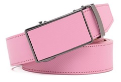 Fabio Valenti Ratchet Belt Dress with 1 3/8&Prime; Genuine Adjustable 46”, 2091pink