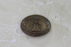 1776/1976 LIBERTY BELL RING FOR INDEPENDENCE BRASS BELT BUCKLE