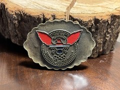 1976 Chevrolet Bicentennial Belt Buckle Chevy Eagle Logo R Roberts USA RARE GMAD