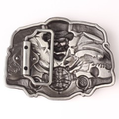 Skull Belt Buckle Western Cowboy Motorcyclist (SK-21)