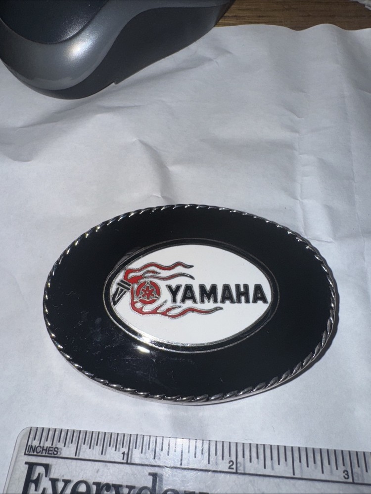 Vintage Yamaha Motorcycle Motor Bike Belt Buckle Rare Free Shipping #2