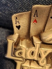 Vintage – Lady Luck – Belt Buckle – Dragon Designs – 1991