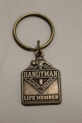 Handyman Club of America Life Member Belt Buckle and Key Ring – Used