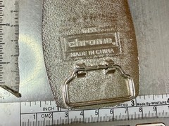Snake Head On Snake Skin Pattern Chrome Brand Vintage Belt Buckle