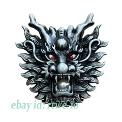 Vintage Men Belt Buckle Western Cowboy Alloy Chinese Dragon Spits Out Pearls Tap