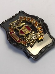 Vintage 1978 Honda Motorcycle Double Eagle Belt Buckle Made by AHM