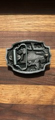 Fire Fighter Rescue Truck Red Enameled Belt Buckle Perfect gift for him