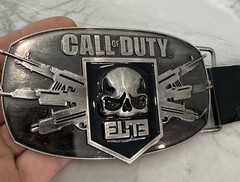 2012 Call of Duty Modern Warfare ELITE Black Ops II Logo Metal 4.5&Prime; Belt Buckle